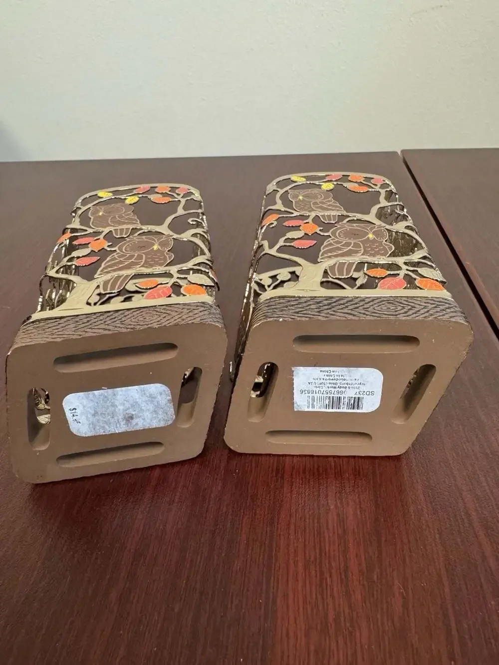 Bath & Body Works Fall Owls Foaming Hand Soap Holder Set of 2